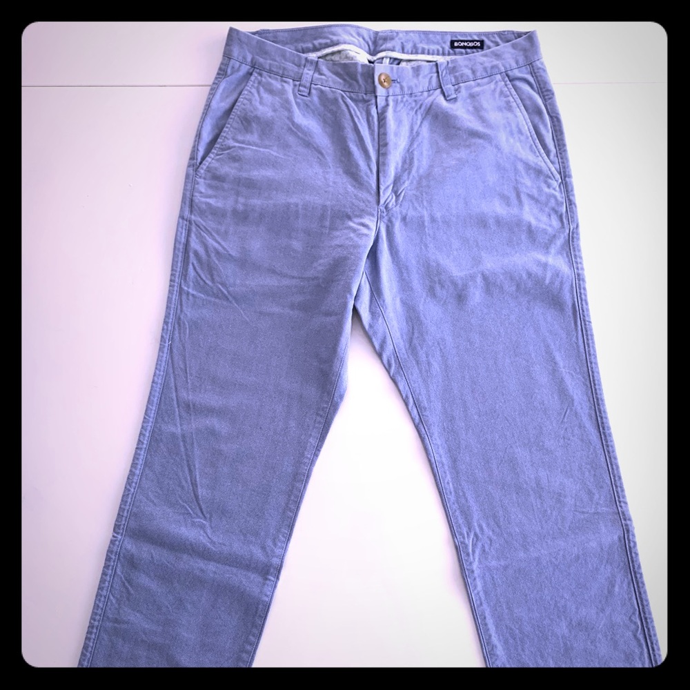 Bonobos slim straight light blue chinos 31 30
